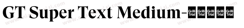 GT Super Text Medium字体转换